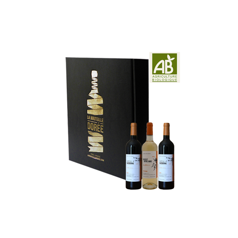 Coffret vin Bordeaux Agriculture Biologique 3 bouteilles