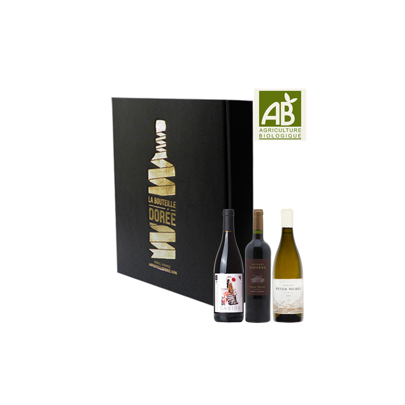 Coffret vin Languedoc Agriculture Biologique 3 bouteilles