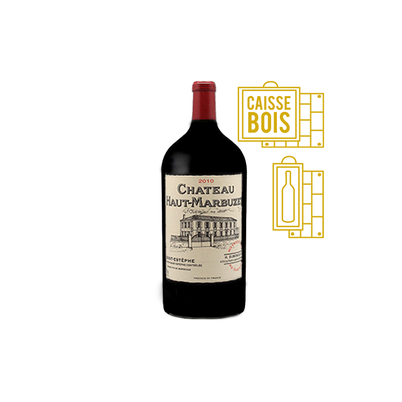 Château Haut-Marbuzet Saint-Estèphe 2010 Double-Magnum 3 litres - Caisse Bois d'origine
