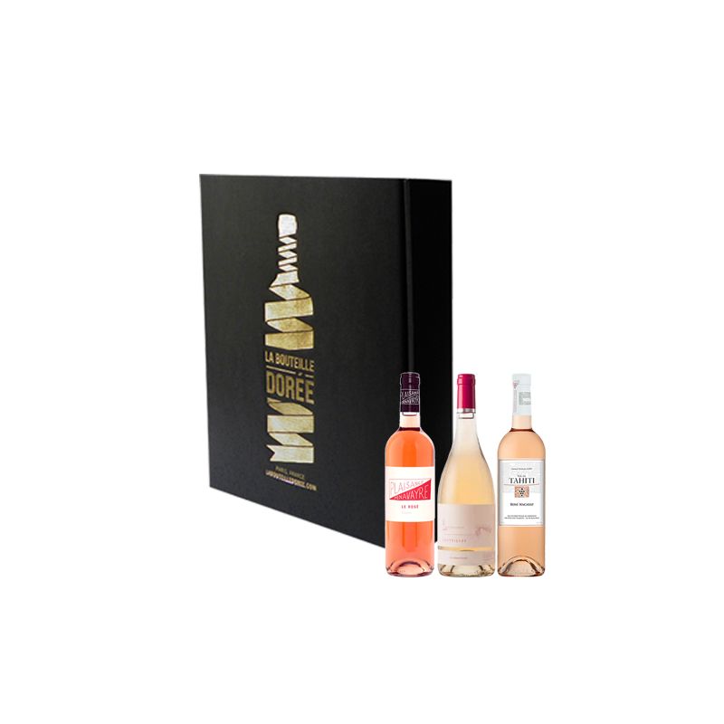 Coffret Vin rosé d'ailleurs Sélection 3 bouteilles