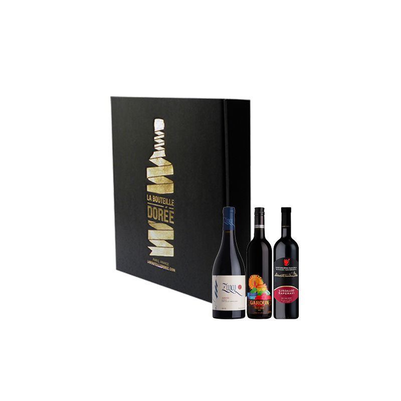 Coffret vin rouge Caucase 3 bouteilles