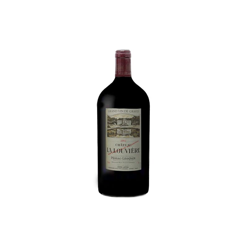 Château La Louvière Pessac-Léognan Rouge 1991 Double-Magnum 3 litres - Caisse Bois d'origine
