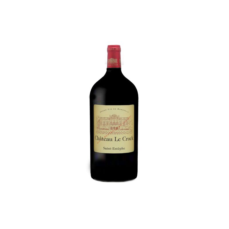 Château Le Crock Saint-Estèphe Rouge 2018 Double-Magnum - Caisse Bois d'origine