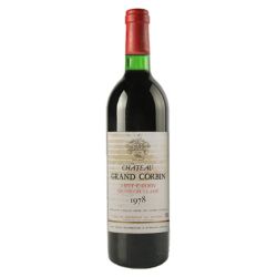 Château Grand Corbin Saint-Emilion Grand Cru Classé 1978