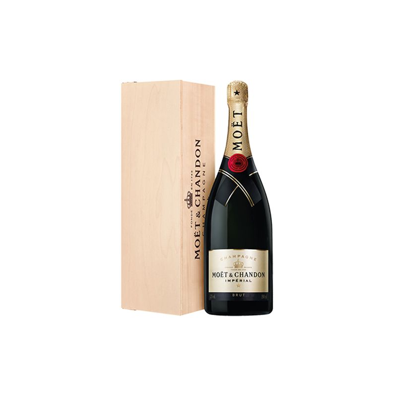 Champagne Moët et Chandon Brut Impérial Magnum - Caisse Bois 1 Magnum