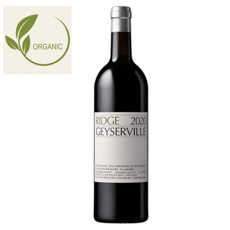 Ridge Vineyards Geyserville Alexander Valley Sonoma County Californie USA 2020 - Organic