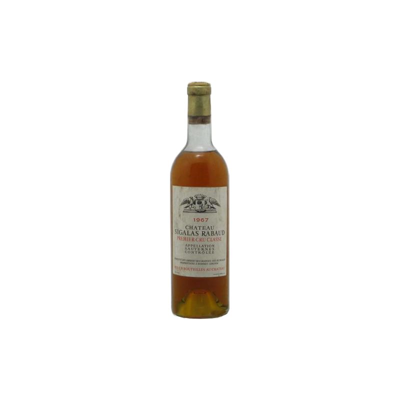 Château Sigalas-Rabaud 1er Grand Cru Classé Sauternes Blanc liquoreux 1967