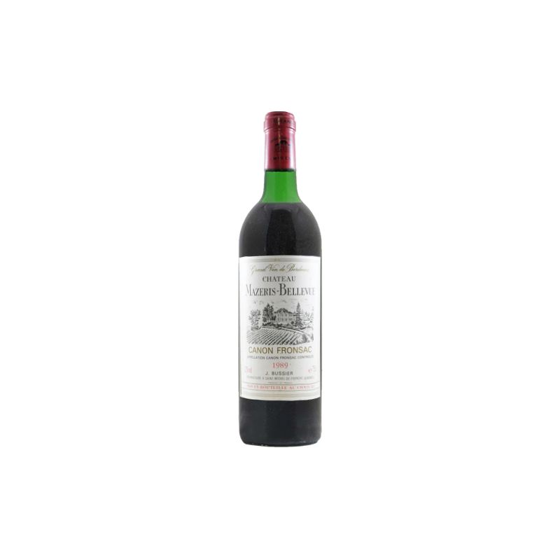 Château Mazeris Bellevue Canon Fronsac Rouge 1989