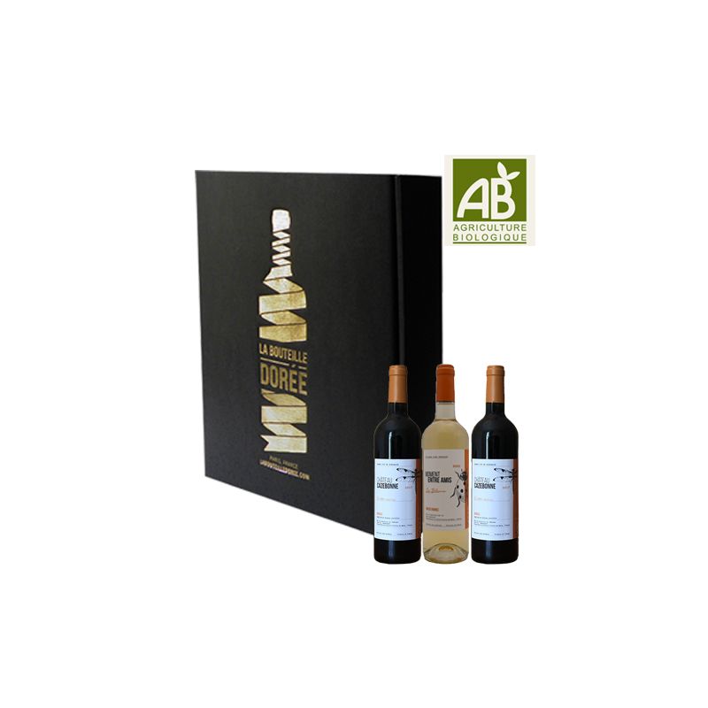 Coffret vin Bordeaux Agriculture Biologique 3 bouteilles