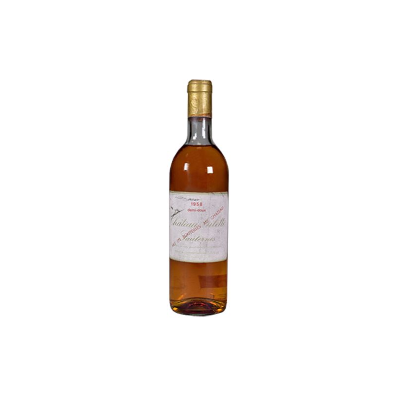 Château Gilette Sauternes Blanc Liquoreux 1958 - Coffret bois 1 bouteille