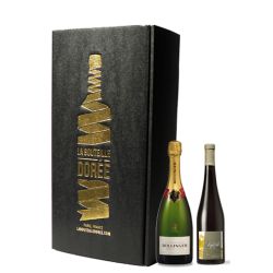 Coffret Champagne Bollinger et Vin Alsace Rouge 2 bouteilles
