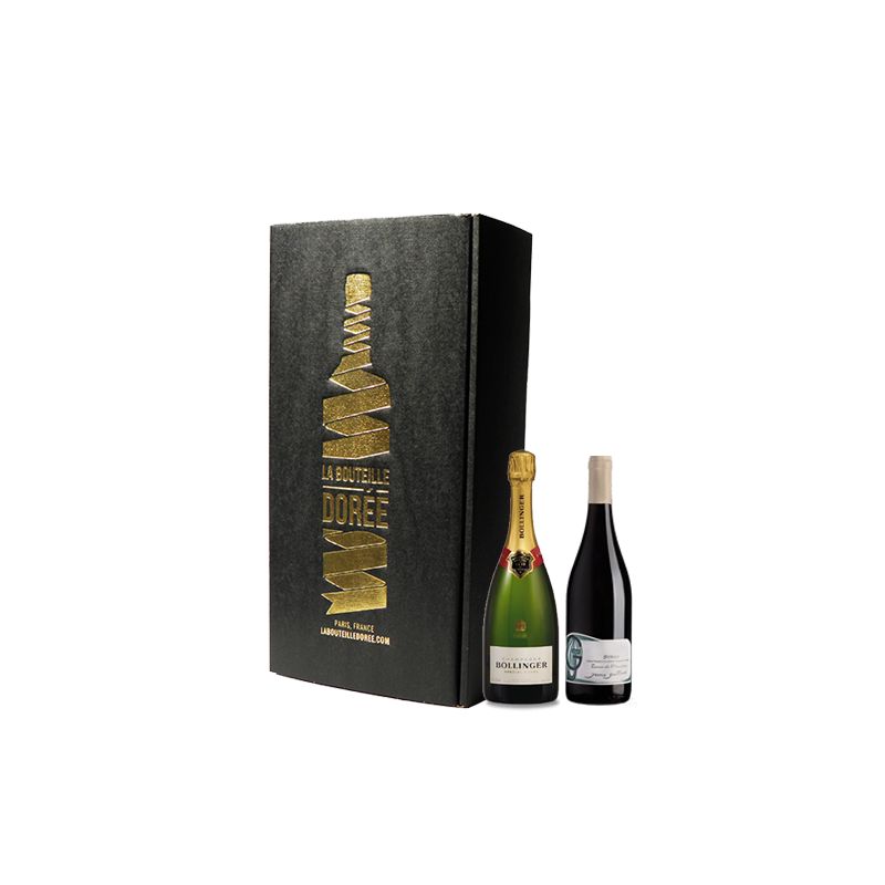 Champagne Bollinger & Syrah Red Wine Gift Set 2 bottles