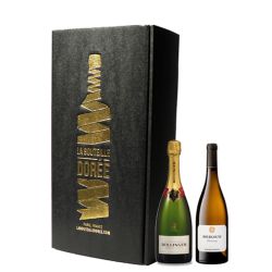 Coffret Champagne Bollinger et Vin Bourgogne Blanc 2 bouteilles