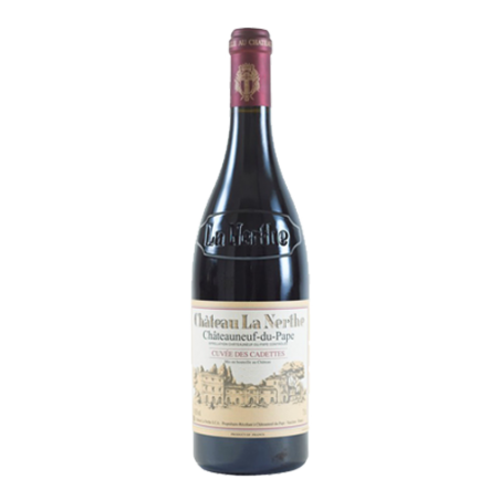 Château La Nerthe Châteauneuf-du-Pape Cuvée des Cadettes Rouge 2010 - Caisse Bois d'origine de 6 bouteilles