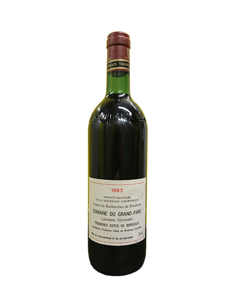 Domaine du Grand Parc Premières Côtes de Bordeaux Rouge 1983