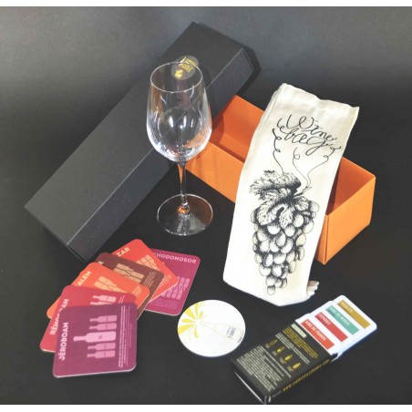 Boite d'accessoires surprises autour du vin