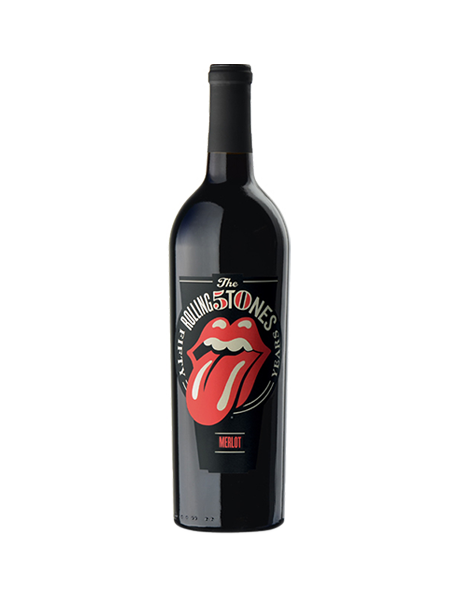 Wines that Rock Rolling Stones Forty Licks Merlot Mendocino County USA Rouge 2012