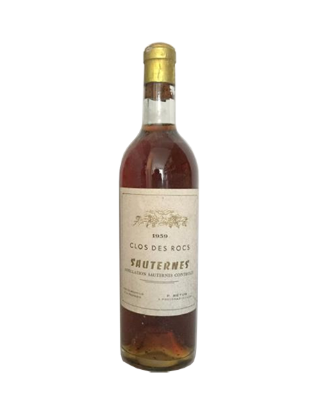 Clos des Rocs Sauternes Blanc Liquoreux 1959