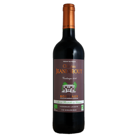 Château JeanDebout Bordeaux Agriculture Biologique Rouge 2016