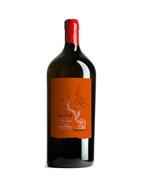 Château du Vieux Puit Blaye-Côtes-de-Bordeaux Les Racines Rouge 2014 Double-Magnum 3 litres - Caisse Bois d'origine