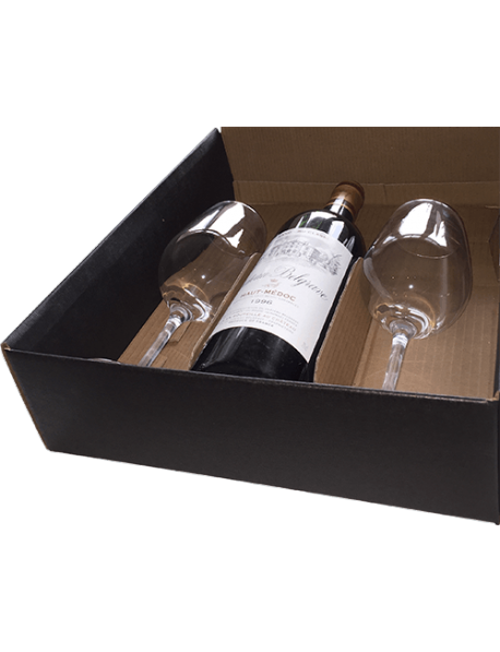 Coffret Les Clans rosé et 2 verres de dégustation
