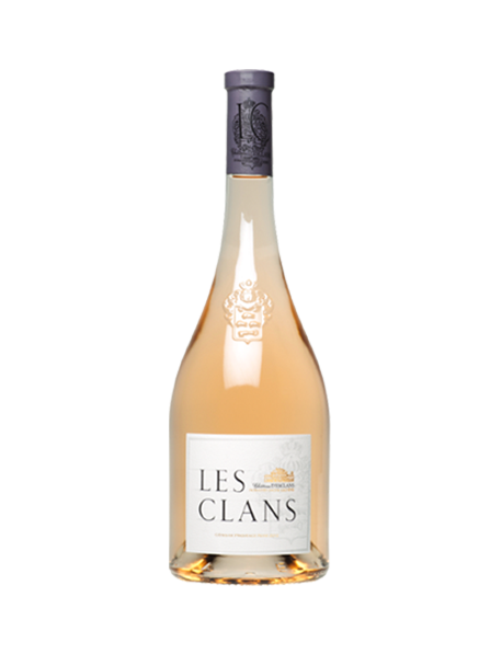 Coffret Les Clans rosé et 2 verres de dégustation