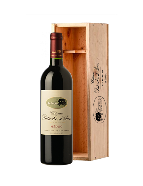 Château Patache d'Aux Médoc Cru Bourgeois Rouge 1998  Impériale 6 litres - Caisse Bois d'origine d'1 Impériale