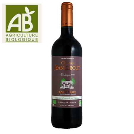 Château Jeandebout Bordeaux Agriculture Biologique Rouge 2016