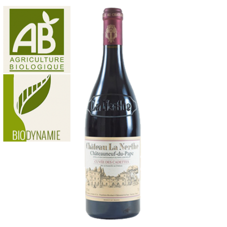 Château La Nerthe Châteauneuf-du-Pape Cuvée des Cadettes Rouge 2009 - Caisse Bois d'origine d'1 Jéroboam