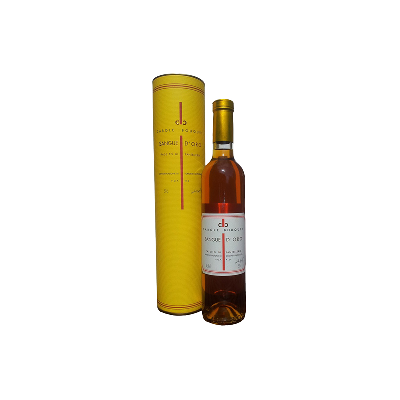 Carole Bouquet Sangue d'Oro Muscat Passito di Pantelleria Blanc Liquoreux 2012 1/2 bouteille - Avec étui
