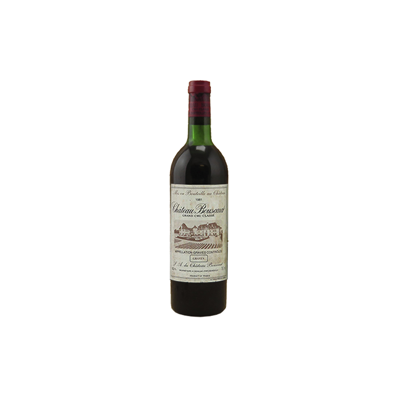Château Bouscaut Pessac-Léognan Grand Cru Classé de Graves Rouge 1981