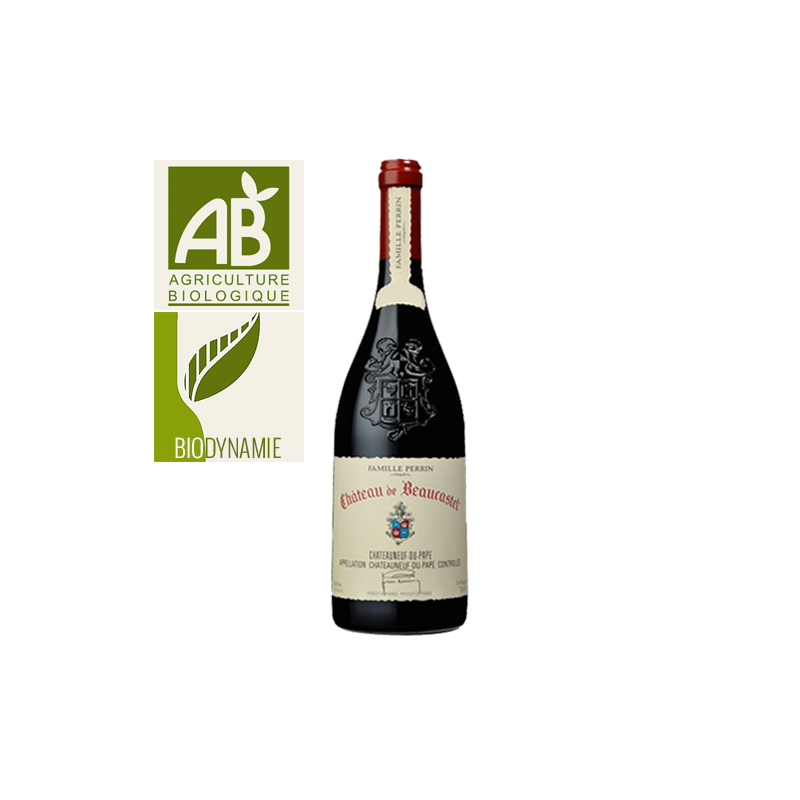 Château de Beaucastel Châteauneuf-du-Pape Rouge 2014 - Caisse Bois d'origine de 6 bouteilles