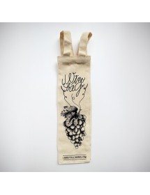 Sac en coton écru pour une bouteille ou un magnum avec design Wine Bag