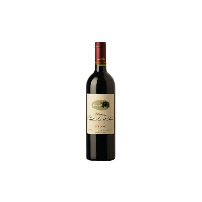Château Patache d'Aux Médoc Cru Bourgeois Rouge 2014 Double-Magnum 3 litres - Caisse Bois d'origine d'1 Double-Magnum