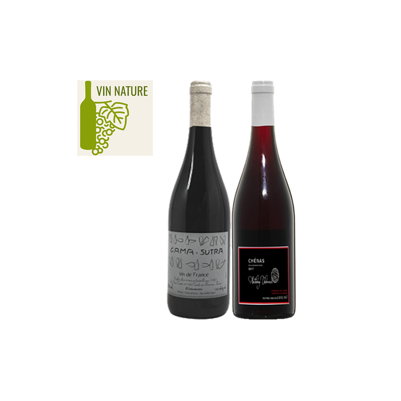 Coffret vin rouge nature 2 bouteilles