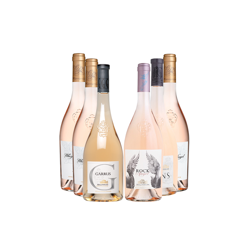 Coffret vin rosé Provence Château d'Esclans 6 bouteilles