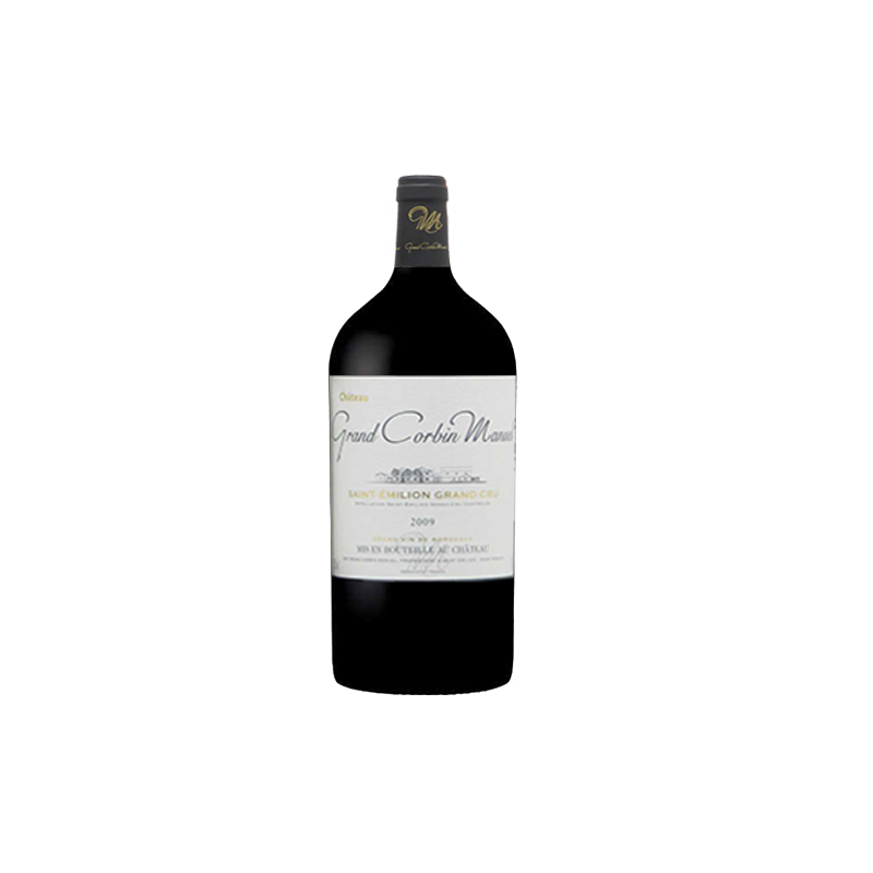 Château Grand Corbin Manuel Saint-Emilion Grand Cru 2009 Double-Magnum 3 litres - Caisse Bois d'origine