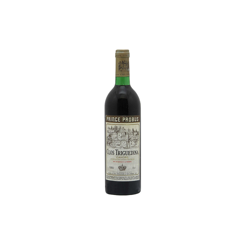 Clos Triguedina Cahors Probus 1980 - Caisse Bois d'origine