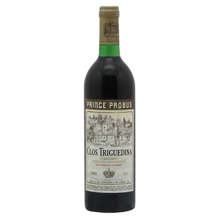 Clos Triguedina Cahors Probus 1980 - Caisse Bois d'origine
