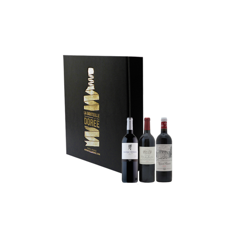 Coffret Vin rouge Bordeaux Saint-Emilion Sélection 3 bouteilles