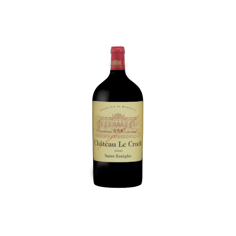 Château Le Crock Saint-Estèphe Rouge 2000 Double-Magnum 3 litres - Caisse Bois d'origine Château Le Crock Saint-Estèphe Rouge 2000 Double-Magnum 3 litres - Caisse Bois d'origine