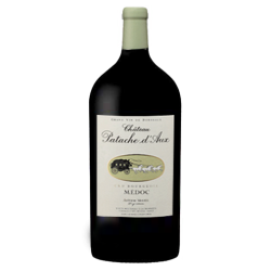 Château Patache d'Aux Médoc Cru Bourgeois Rouge 2014 Double-Magnum 3 litres - Caisse Bois d'origine d'1 Double-Magnum