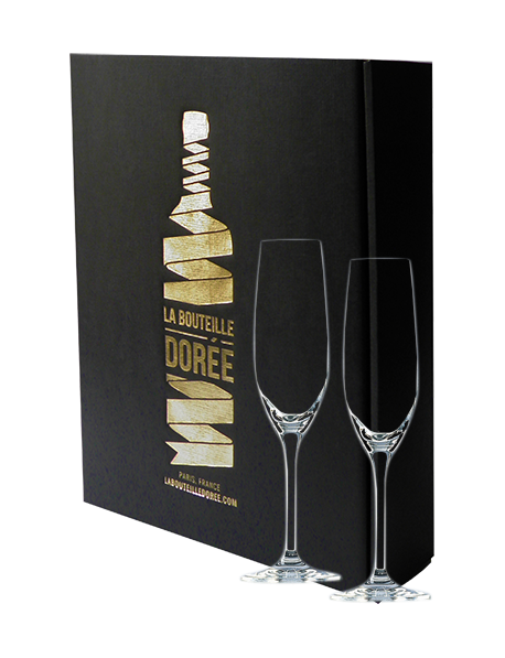 Coffret de deux flûtes à Champagne Coffret de deux flûtes à Champagne