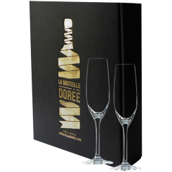 Coffret de deux flûtes à Champagne
