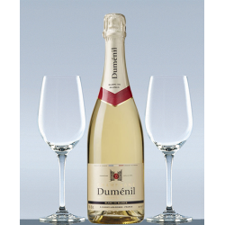 Coffret Champagne Blanc de blancs et 2 verres de dégustation