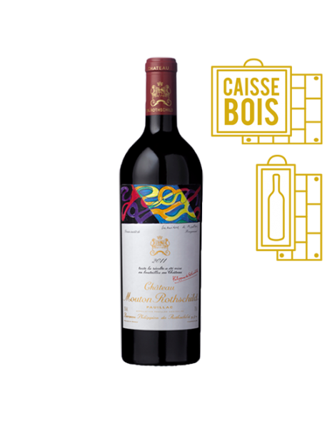 Château Mouton Rothschild Pauillac 1er Grand Cru Classé 2011 - Coffret Bois 1 Bouteille