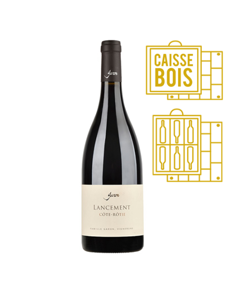 Domaine Garon Côte-Rôtie Lancement 2015 - Caisse Bois d'origine de 6 bouteilles