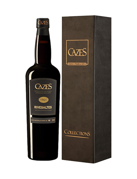 Maison Cazes Rivesaltes Rouge 1961 - Avec étui cadeau