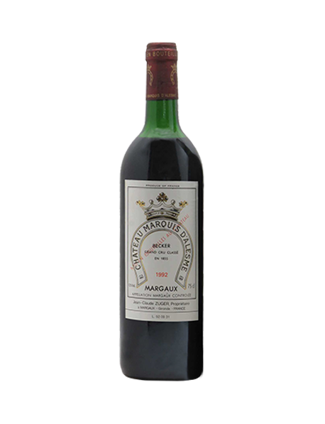 Château Marquis d'Alesme Margaux 3ème Grand Cru Classé 1992