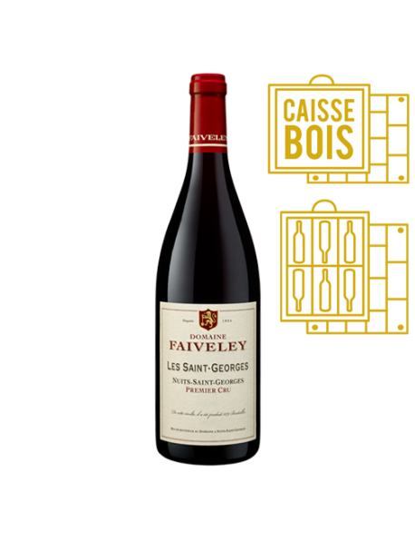 Domaine Faiveley Nuits-Saint-Georges 1er Cru Les Saint-Georges 2011 - Caisse Bois d'origine de 6 bouteilles